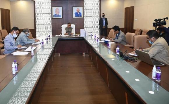 Review Meeting on Axom Adarxo Gram Yojana By Hon'ble Chief Minister, Assam on 11th January, 2022